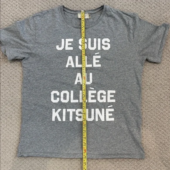 Maison Kitsune Heather Gray Tee - Picture 6 of 6